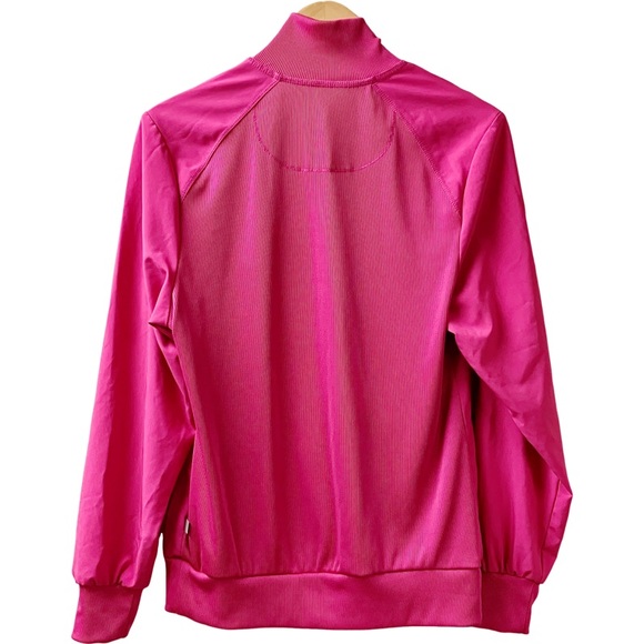 Cherokee Infinity Scrub Jacket Women’s SZ Large Scrubs Pink Full Zip Nurse RN - Picture 3 of 13